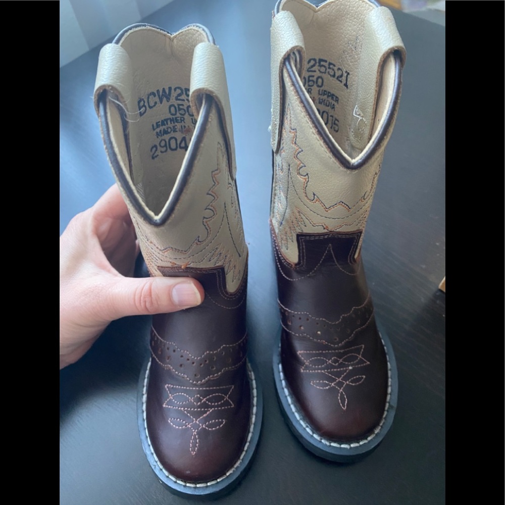 Children's Old West Round Toe Cowboy Boot